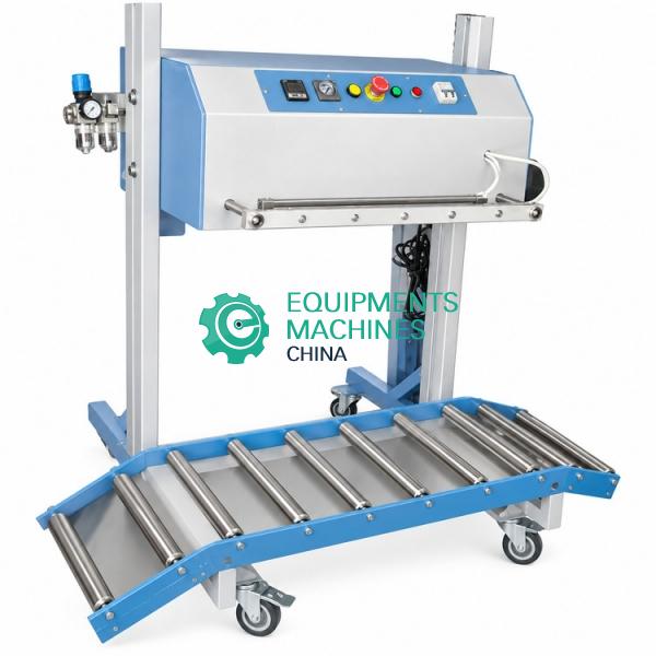 Food 50 Kg Laminate Bag Pneumatic Impulse Sealing Machine
