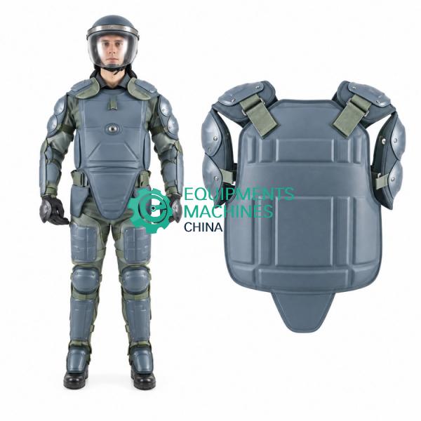Army All Black Police Anti Riot Suit With T Baton Military Riot Control Kit