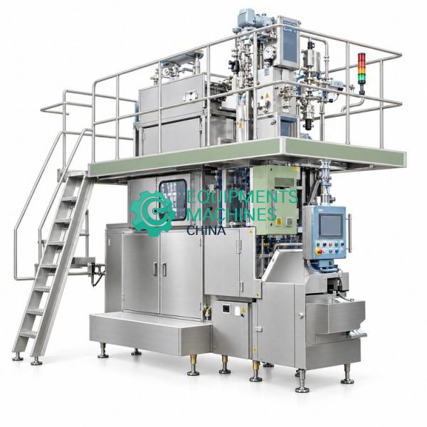 Food Aseptic Brick Carton Aseptic Filling Machine for 100ml - 330ml