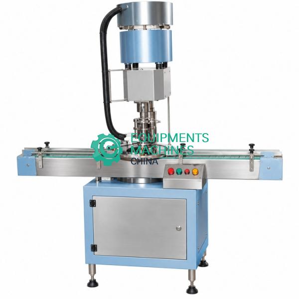 Food Automatic Plastic Metal Cap Locking Machine