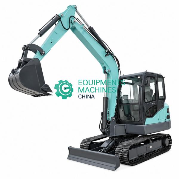 Construction Backhoe Loader with Integral Frame Chassis