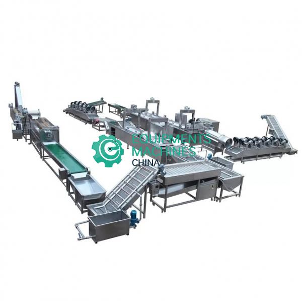 French Fries with Potato Chips Production Line