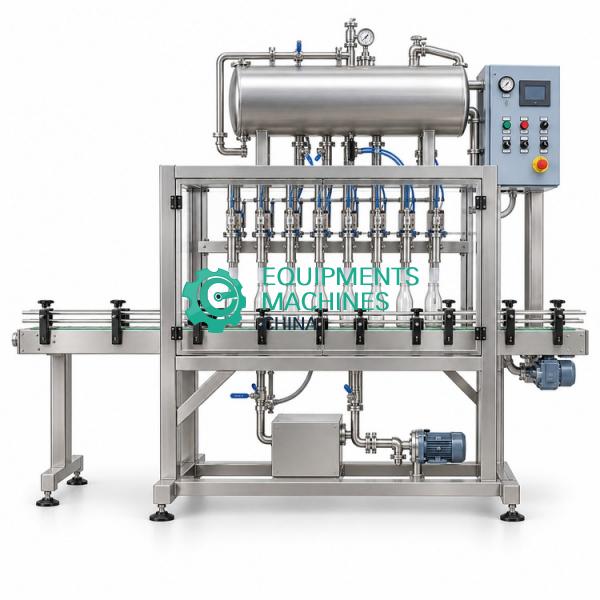 Food Glass Bottle Filling Machine (PLC)