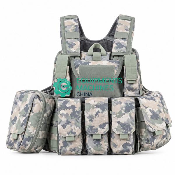 Army Military Ballistic Military Tactical Vest , Molle Jungle Camo Bullet Resistant Vest