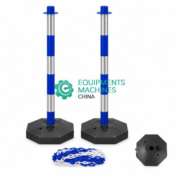 Plastic Chain Barrier Warning Reflective Delineator Post with Water Filled Base