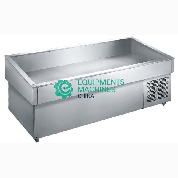 Stainless Steel Open Fish and Seafood Display Refrigerator