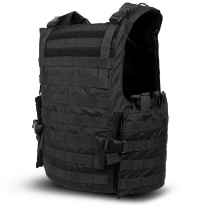 6.5kg Side Opening Military Grade Bulletproof Vest With Foam Padded Shoulder Straps