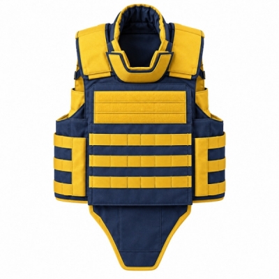 Army 600D Polyester Tactical Bulletproof Vest 2 - Side Plates Vest Design
