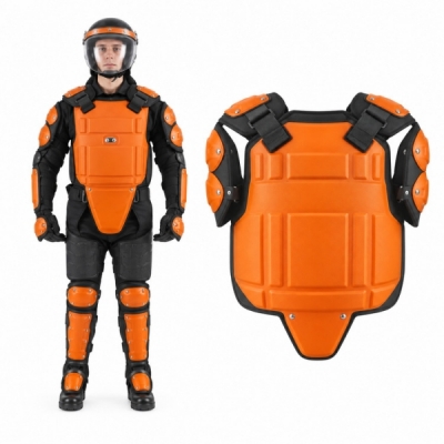 Army ABS And PC Plastic Anti Riot Armour Hard Shell With Foam Inner Padding