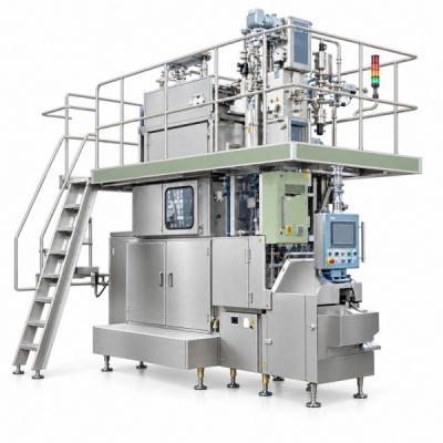 Food Aseptic Brick Carton Aseptic Filling Machine for 100ml - 330ml
