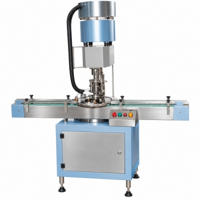 Food Automatic Plastic Metal Cap Locking Machine