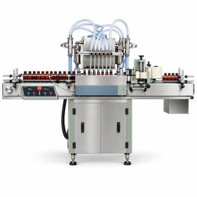 Food Filling and Sticker Labeling Machine