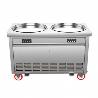 Fried Ice Machine-Double Pans