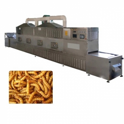 Industrial BSF Meal Worms Insects Tenebrio Molitor Microwave Dryer Machine