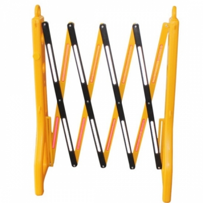 Temporary Expandable Plastic Traffic Barrier
